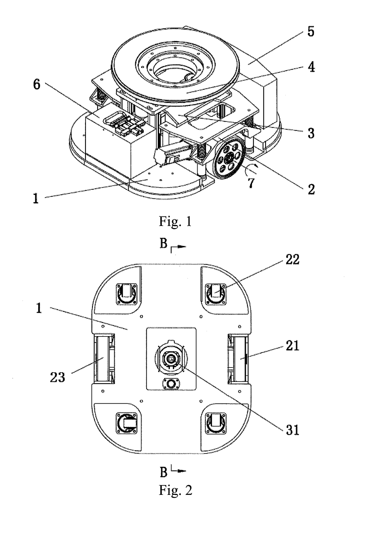 Inventory item management system, transporting robots and the method for transporting inventory holder