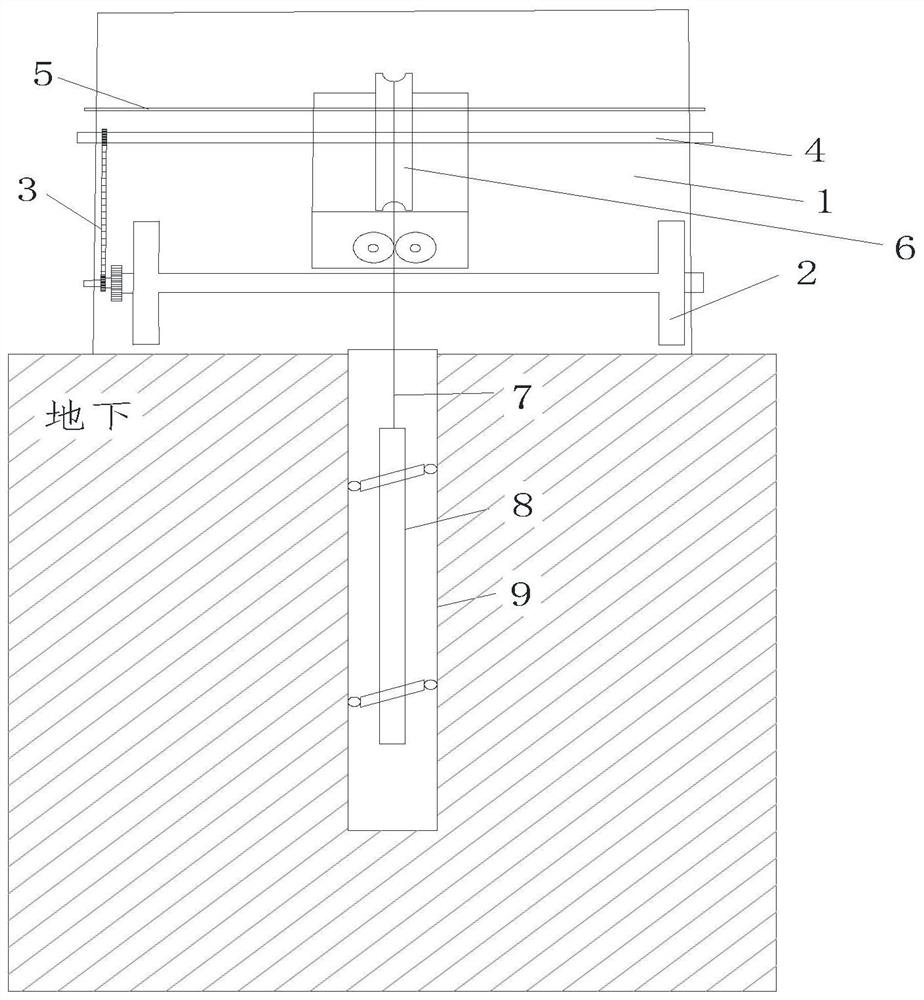 Deep horizontal displacement automatic measuring device