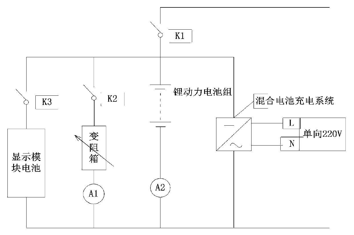 Auxiliary hybrid battery capacity detecting system and method of wind power variable pitch system