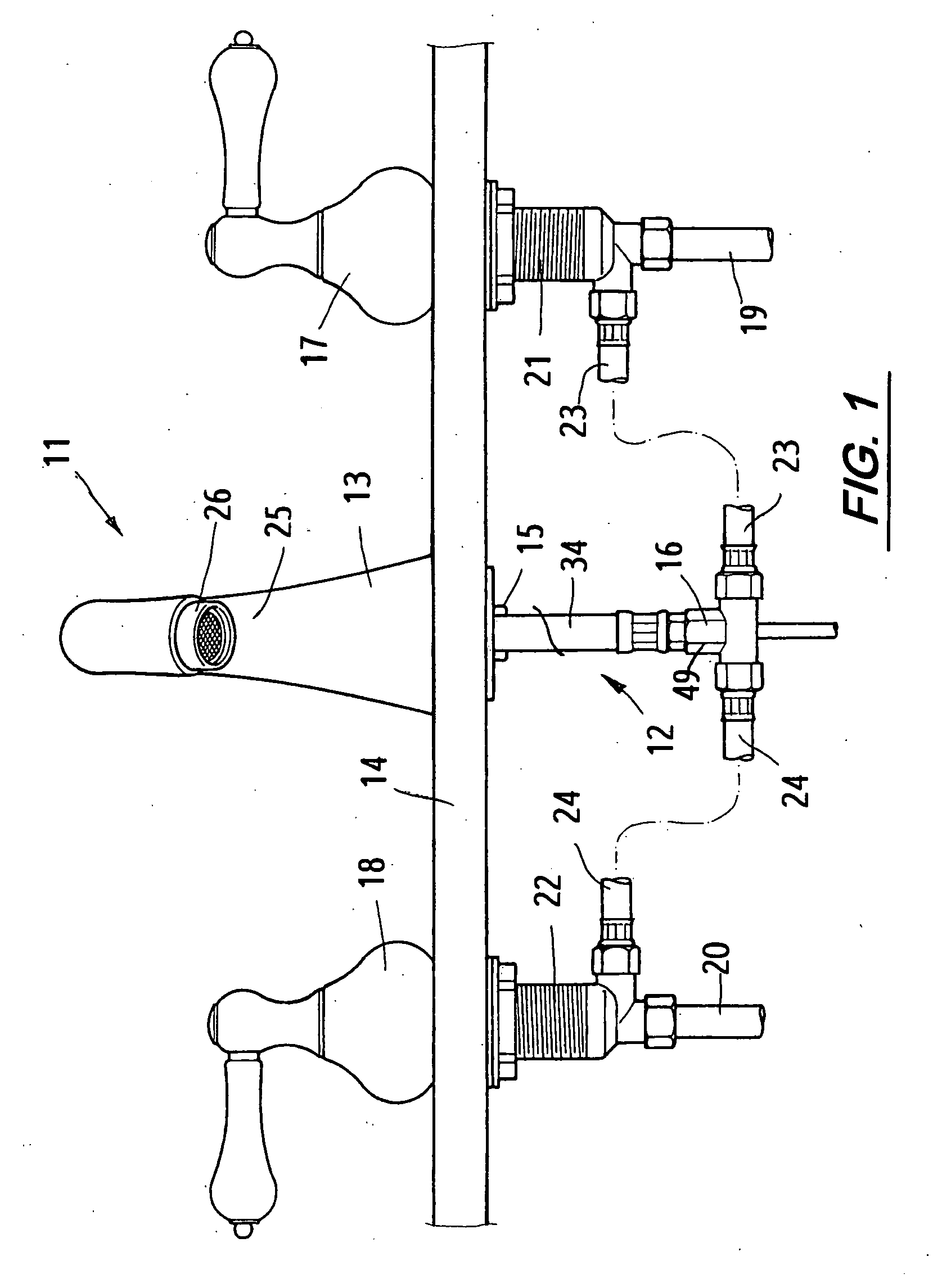 Water-flow guide device of faucet