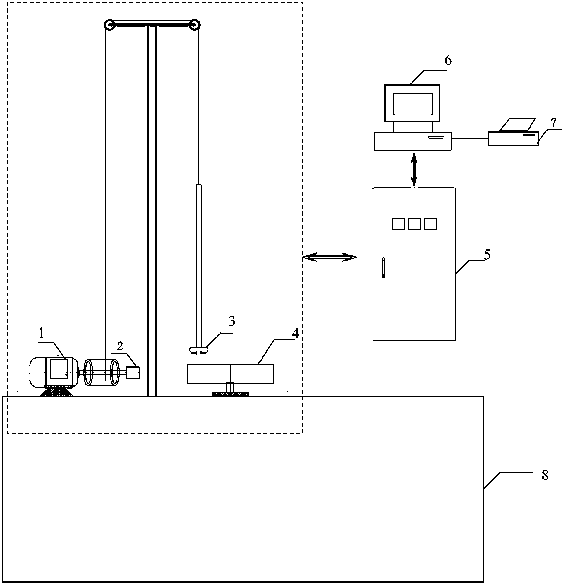 On-line detection method and on-line detection system for supernatant liquid height of settling tank for liquid-solid separation