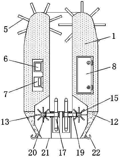 Cleaning device convenient for collecting water surface waste