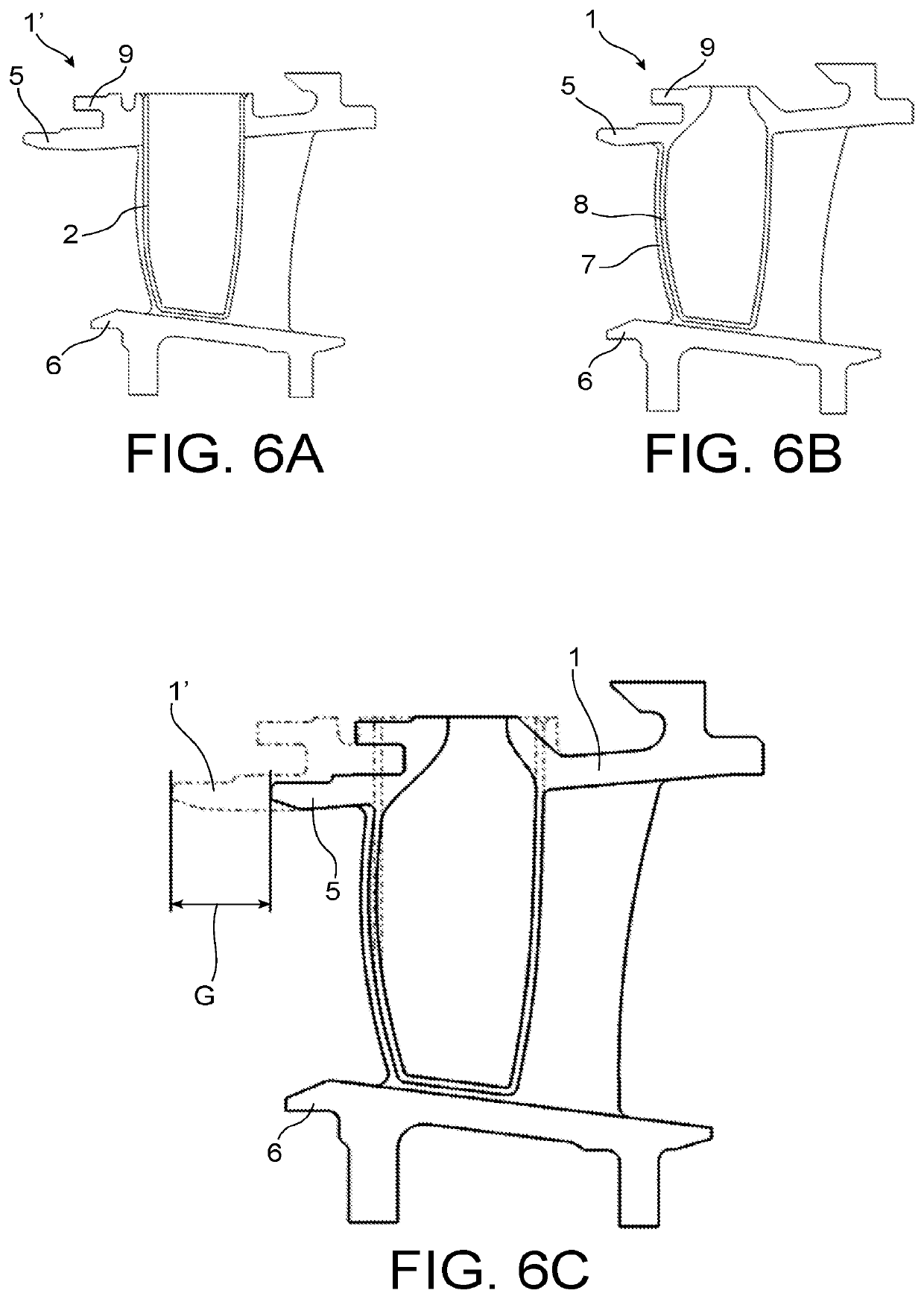 Turbine stator vane comprising an inner cooling wall produced by additive manufacturing