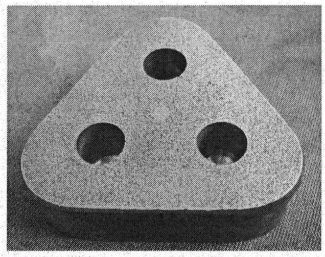 Ceramic/metallic double continuous phase composite material brake pad and preparation method thereof