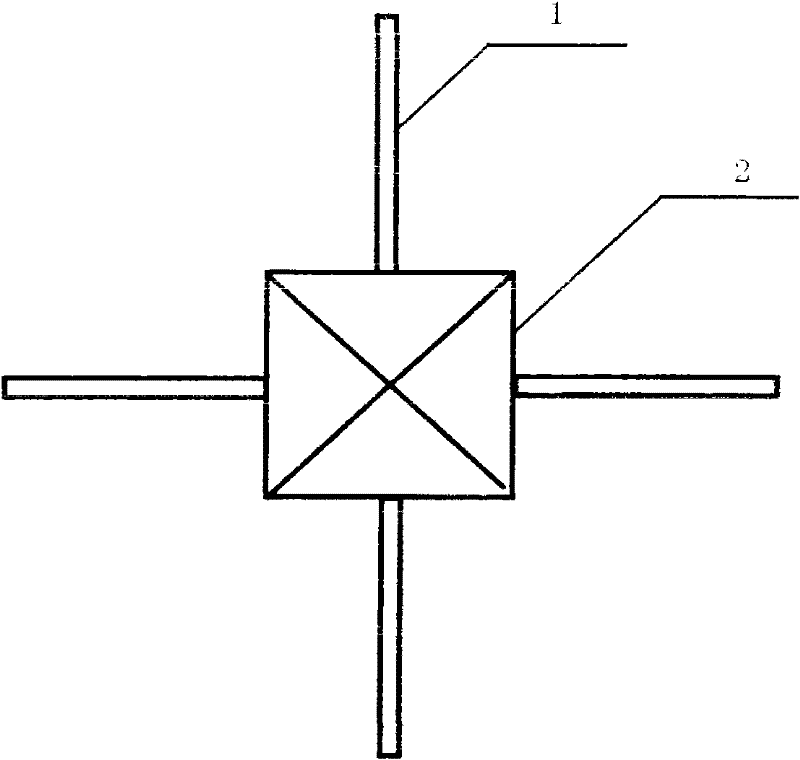 Large particle impact dust falling device for air inlet of electrostatic precipitator of boiler