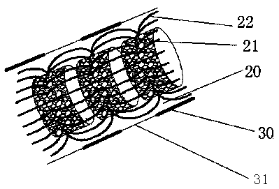 A kind of anti-bending heat dissipation copper-based alloy radio frequency coaxial cable