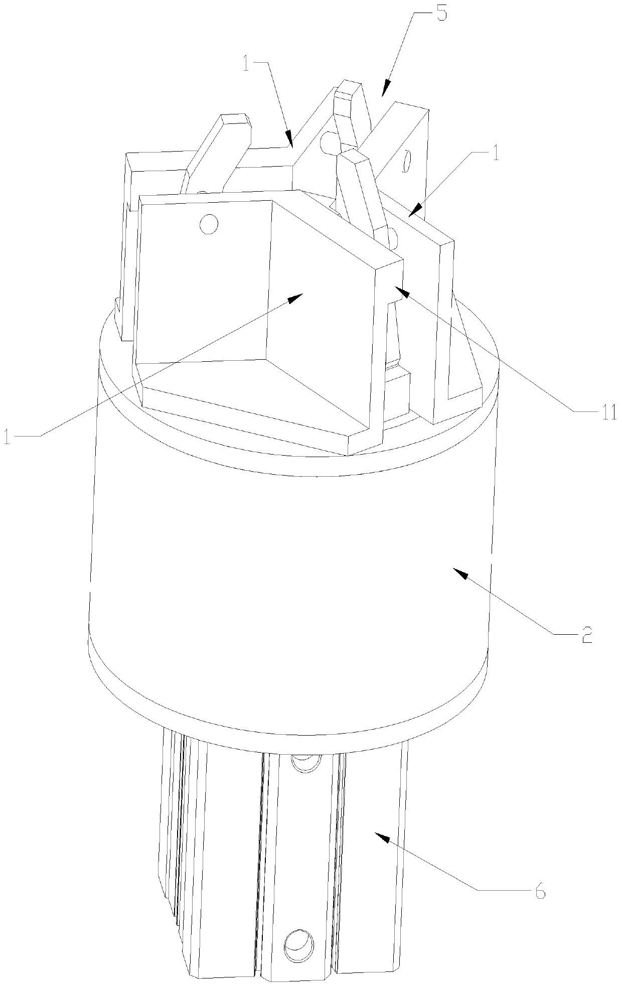 Push-type self-centering clamping jaw