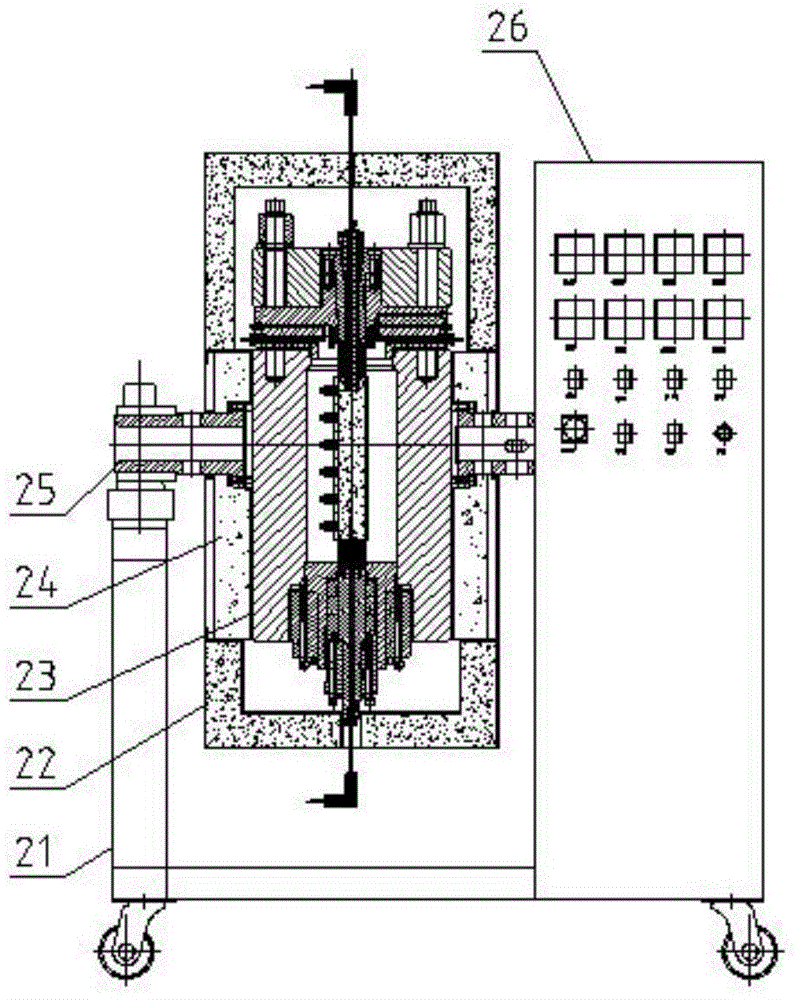 High temperature and high pressure heat tracking compensation adiabatic static oxidation and dynamic oxidation displacement device