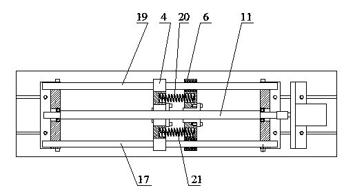 Ball screw pair failure testing experiment table