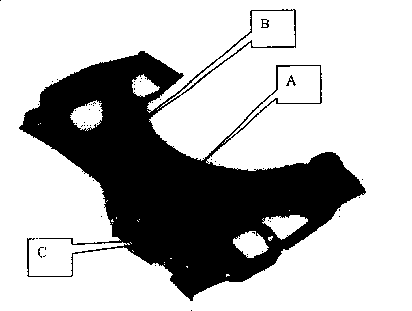 Drawing work supplement method and drawing mould