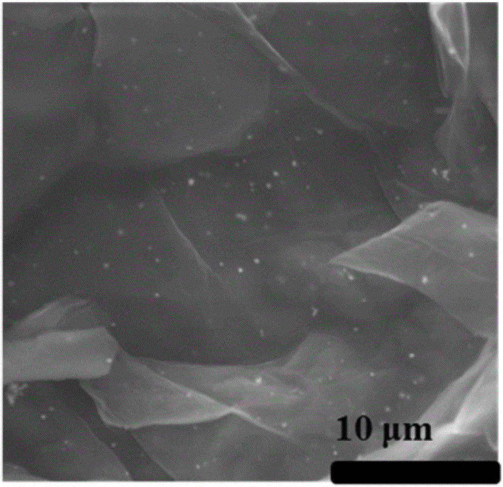 Preparing method for graphene-nanogold hydrogel electrode