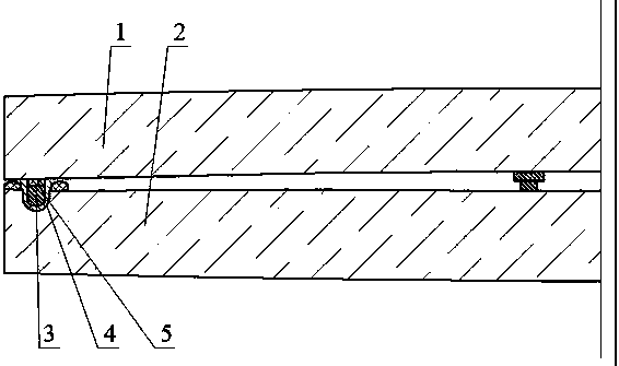 Convex tempered vacuum glass welded by using glass golder and edge-sealed by using bar frames and groove