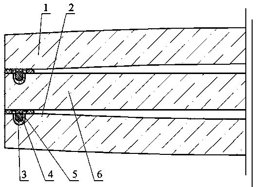 Convex tempered vacuum glass welded by using glass golder and edge-sealed by using bar frames and groove