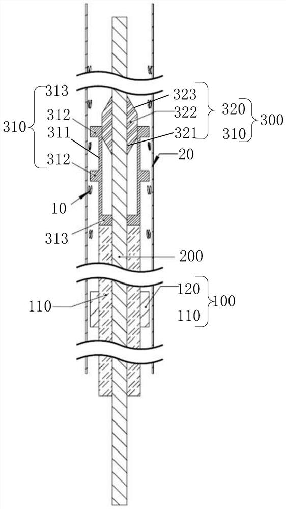 Pushing core wire of medical implant and medical device