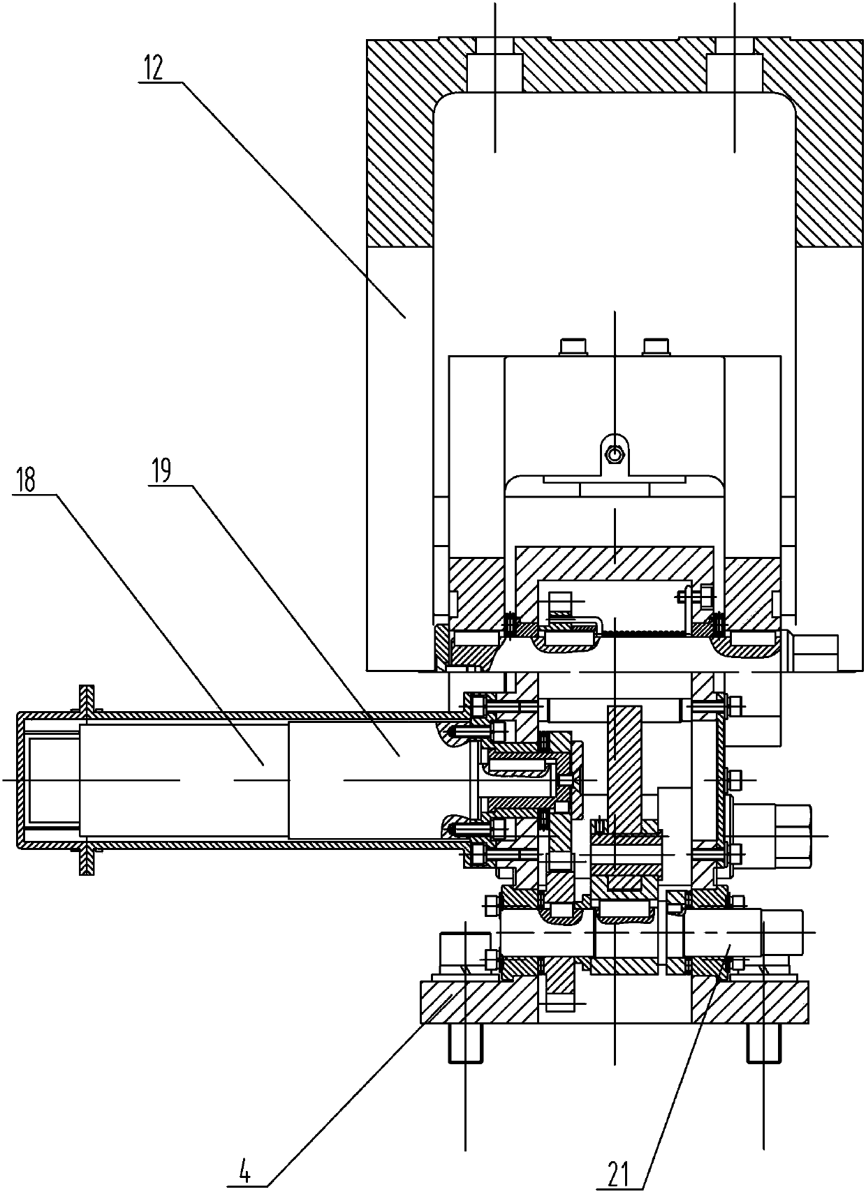 Space on-track repeated locking and releasing mechanism