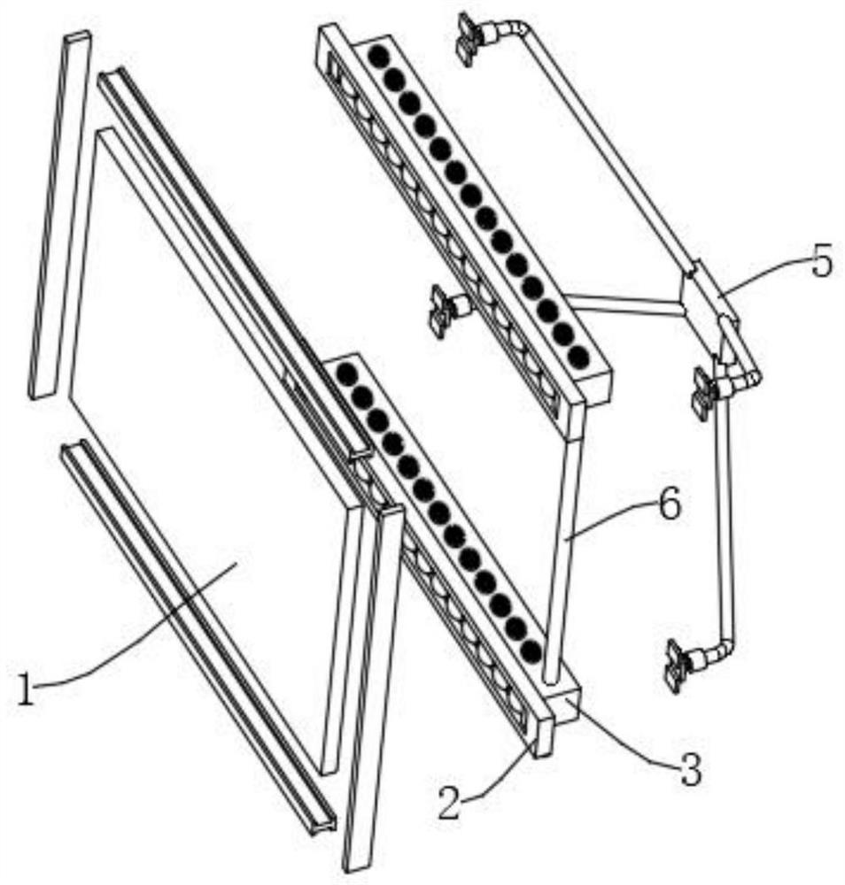 Indoor humidifying building curtain wall utilizing illumination energy gathering