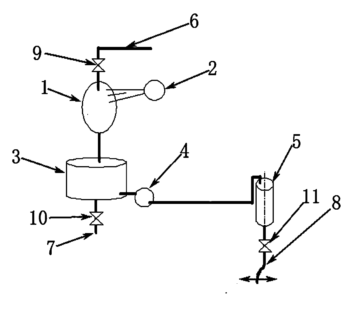 System for collecting any section of urine of patient of full-automatic urine detector