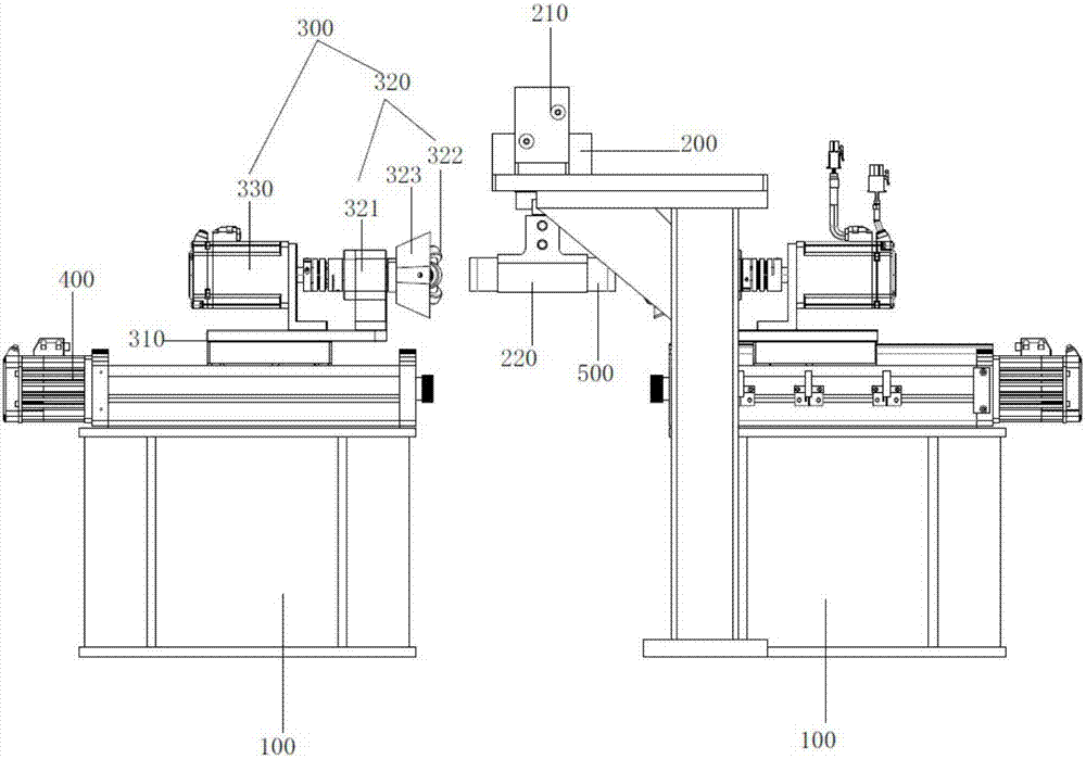 Electric core end face kneading flattening device