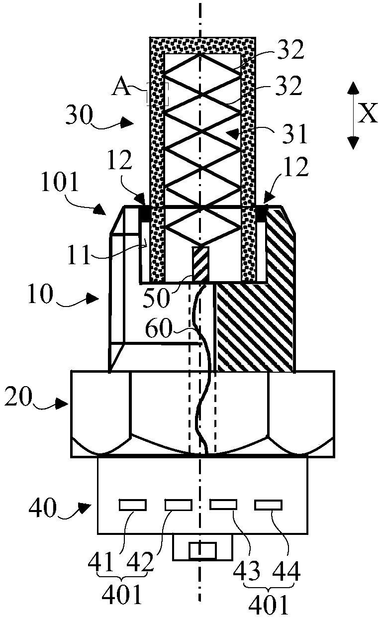 Oil draining bolt used for electric drive automobile transmission and transmission