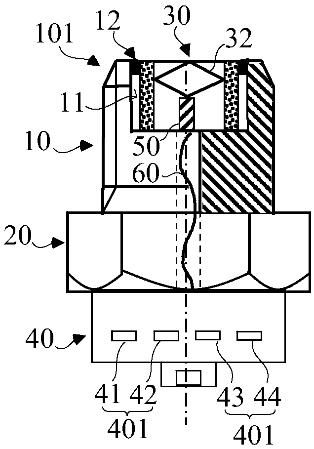 Oil draining bolt used for electric drive automobile transmission and transmission