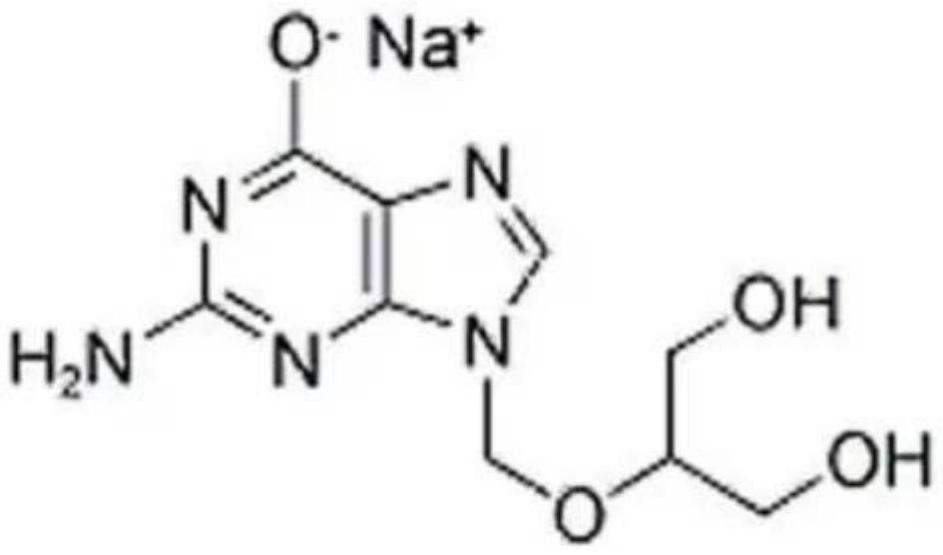 A kind of preparation method of ganciclovir sodium freeze-dried powder for injection