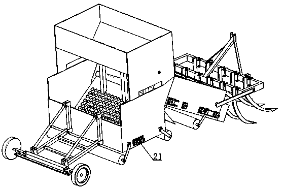 Comprehensive improvement device for saline-alkali land