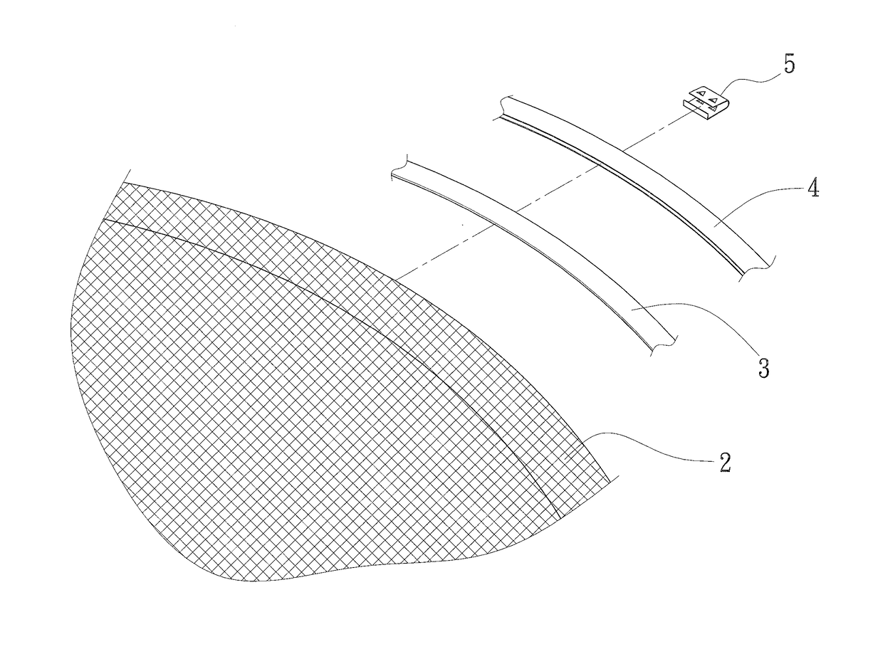 Net fixing structure of chair