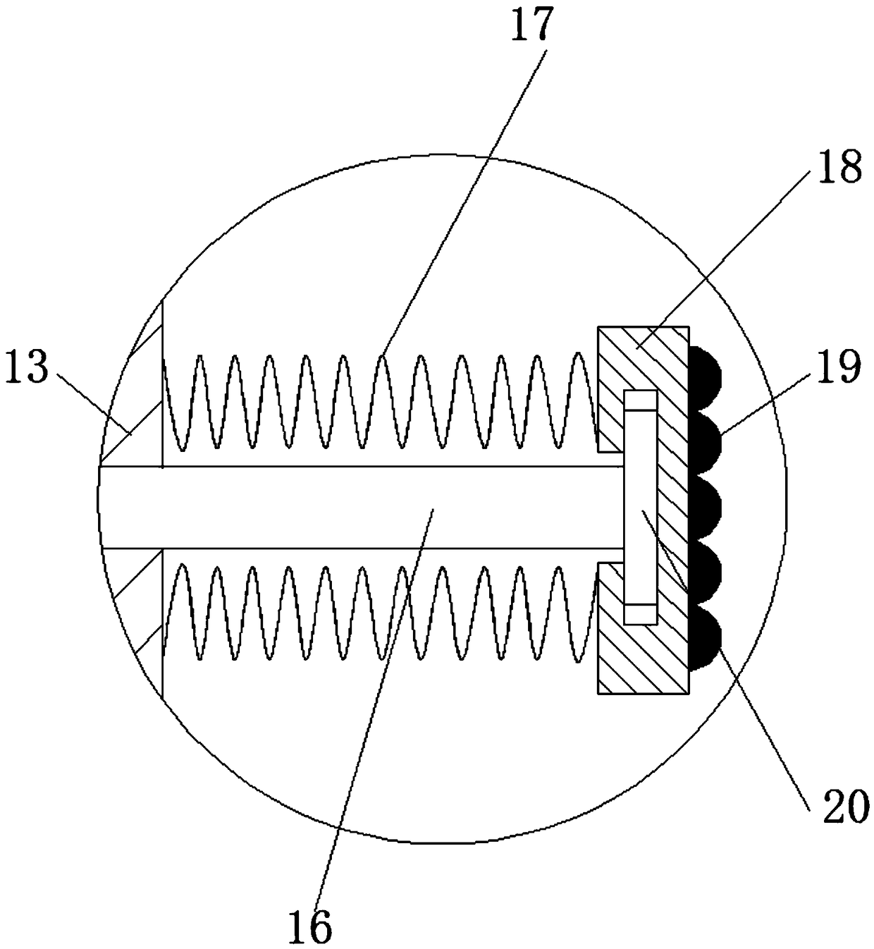 Industrial robot chassis with good damping effect