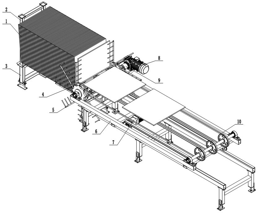 An automatic rotating uninterrupted fast brick stacking machine