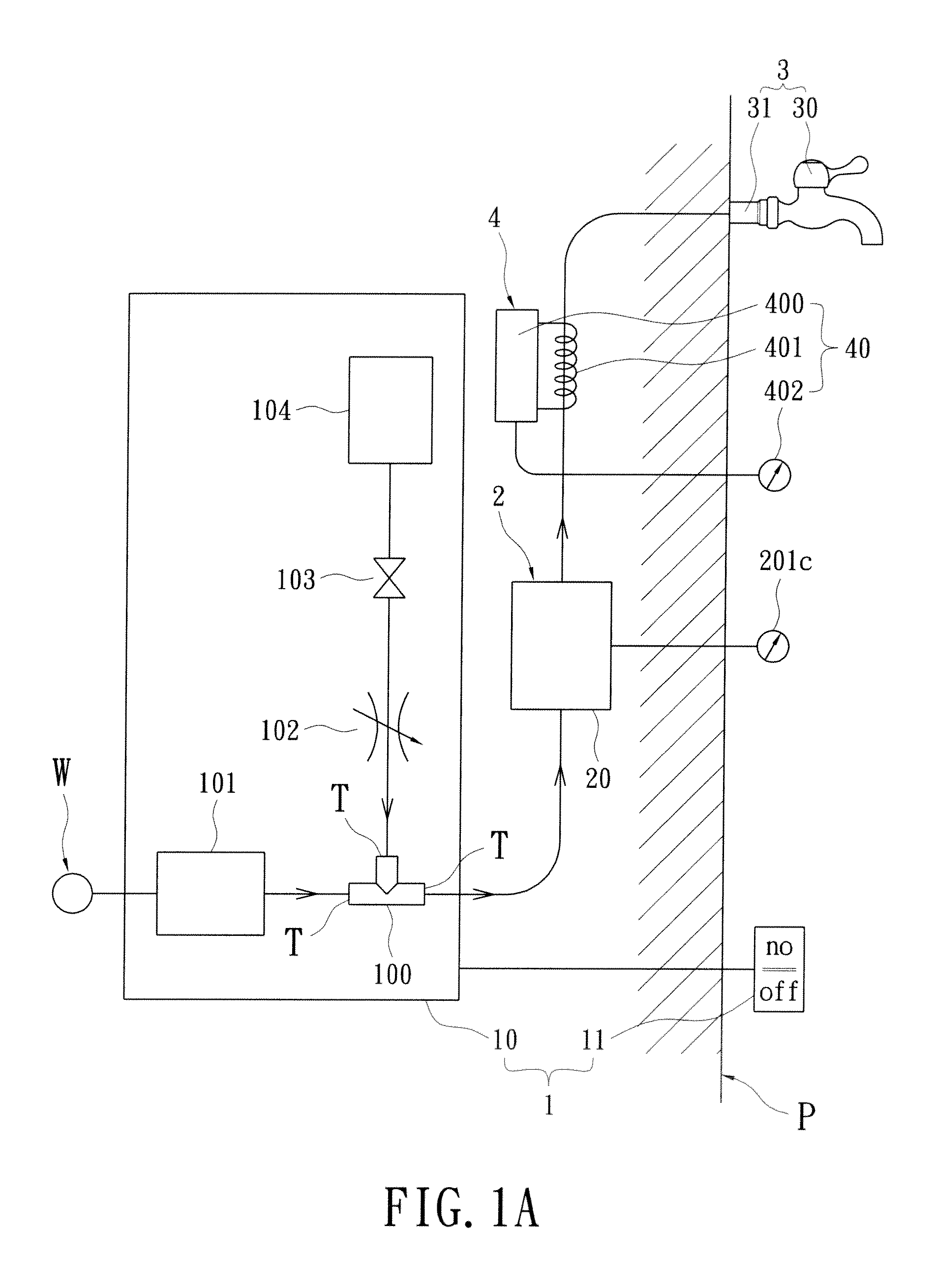 Integrated aerated bubble generating device