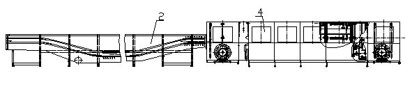 Dishes washing and disinfection line