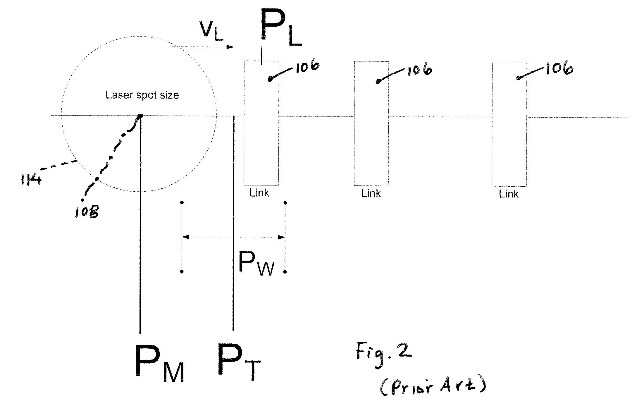 Use of predictive pulse triggering to improve accuracy in link processing