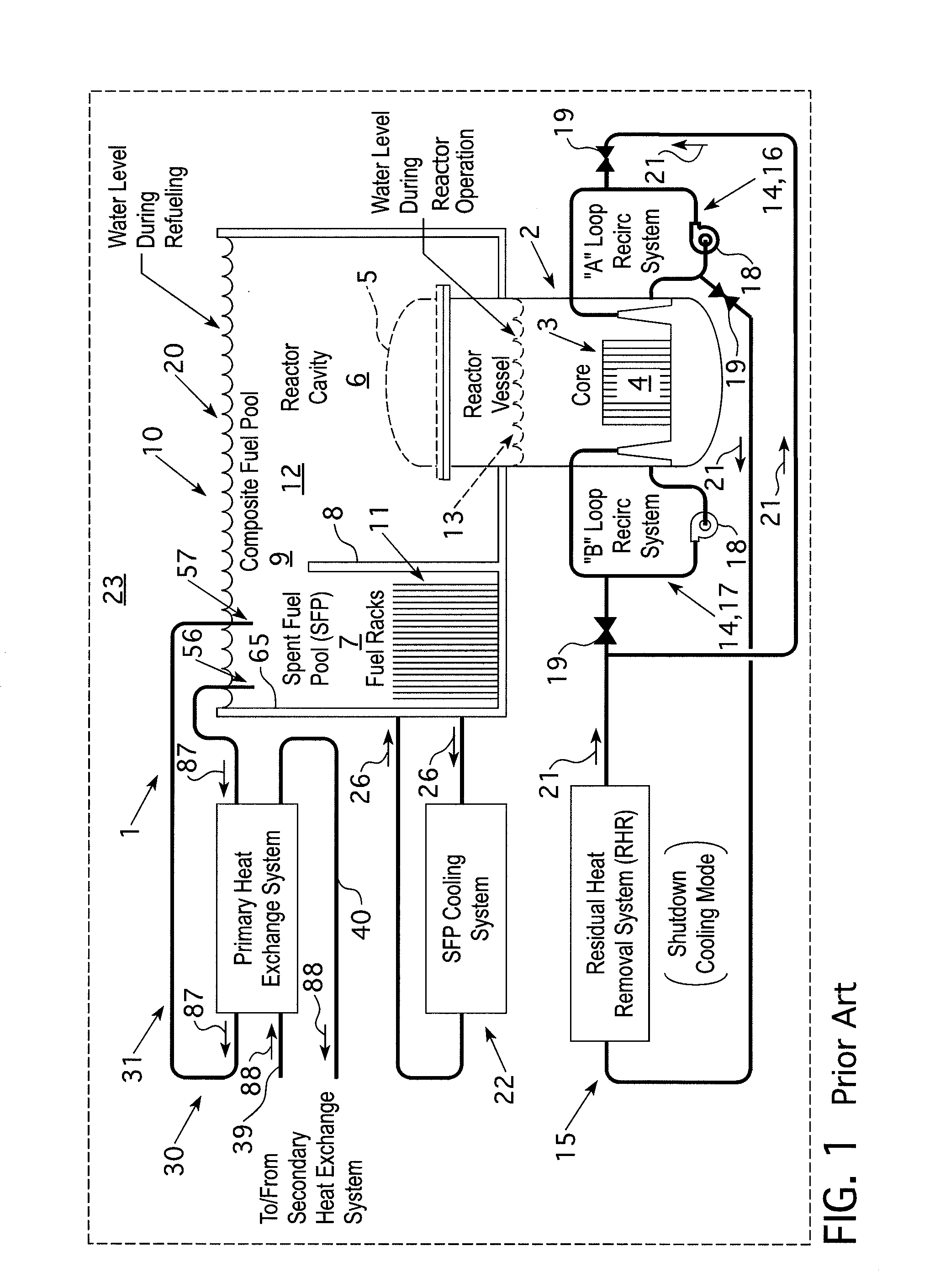 Semi-portable emergency cooling system for removing decay heat from a nuclear reactor