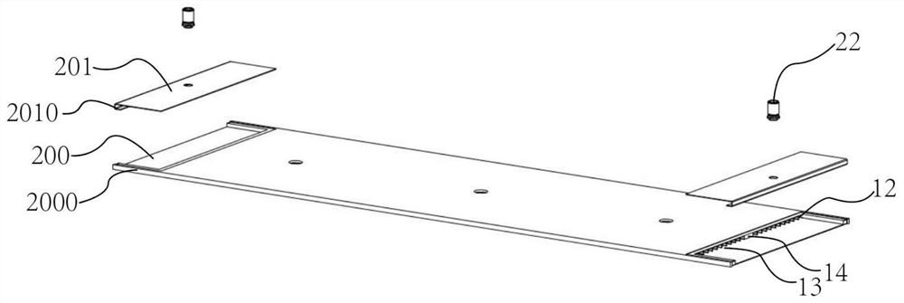 Battery liquid cooling plate structure and automobile battery