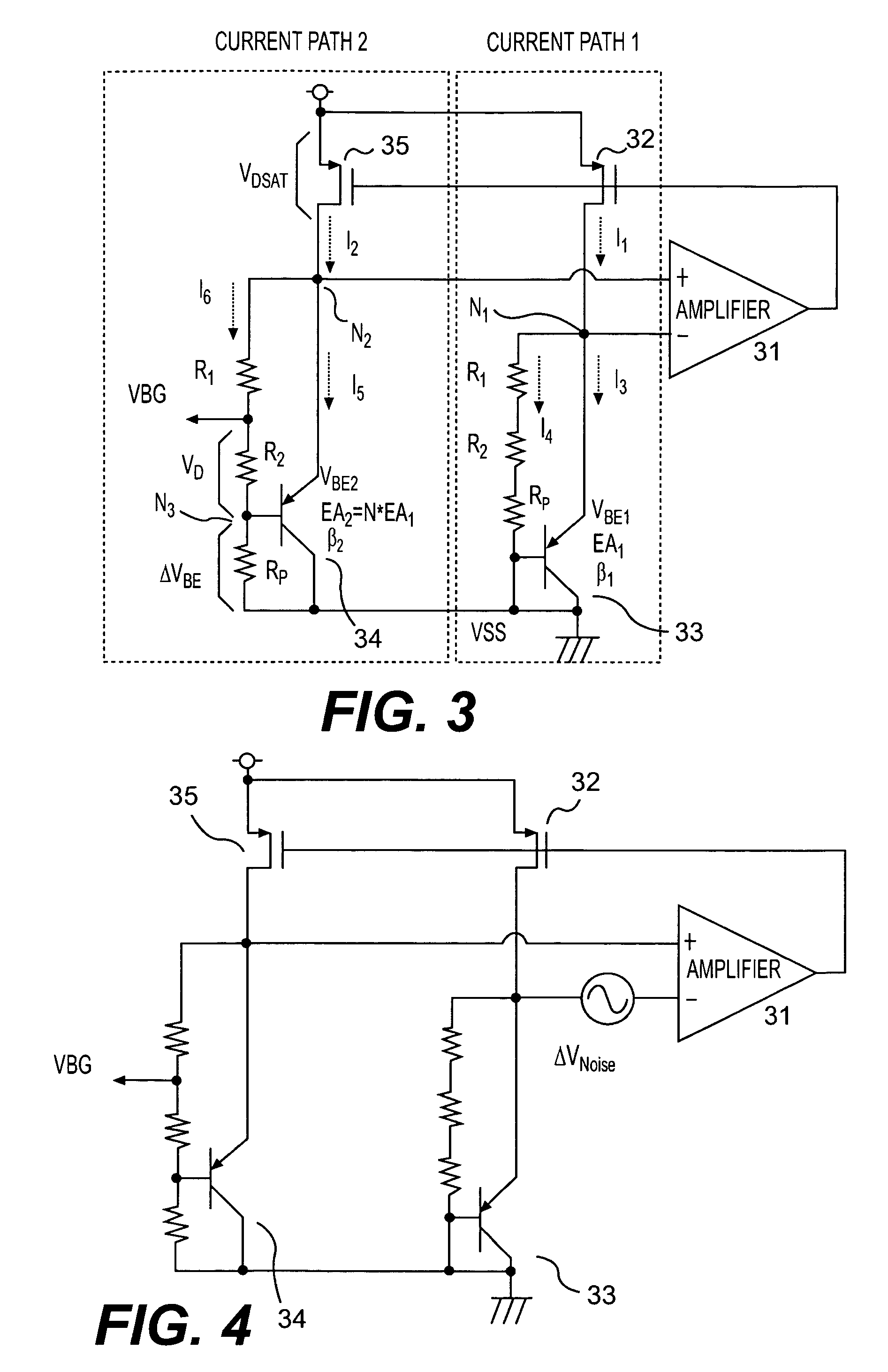 Band-gap circuit with high power supply rejection ratio