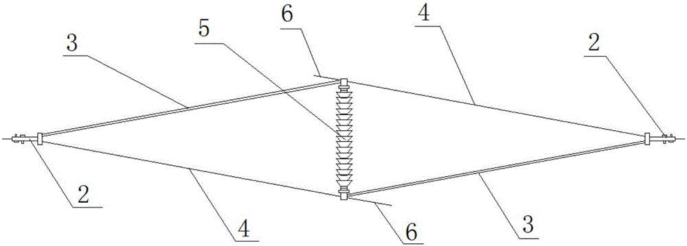 Sliding track type diamond section insulator