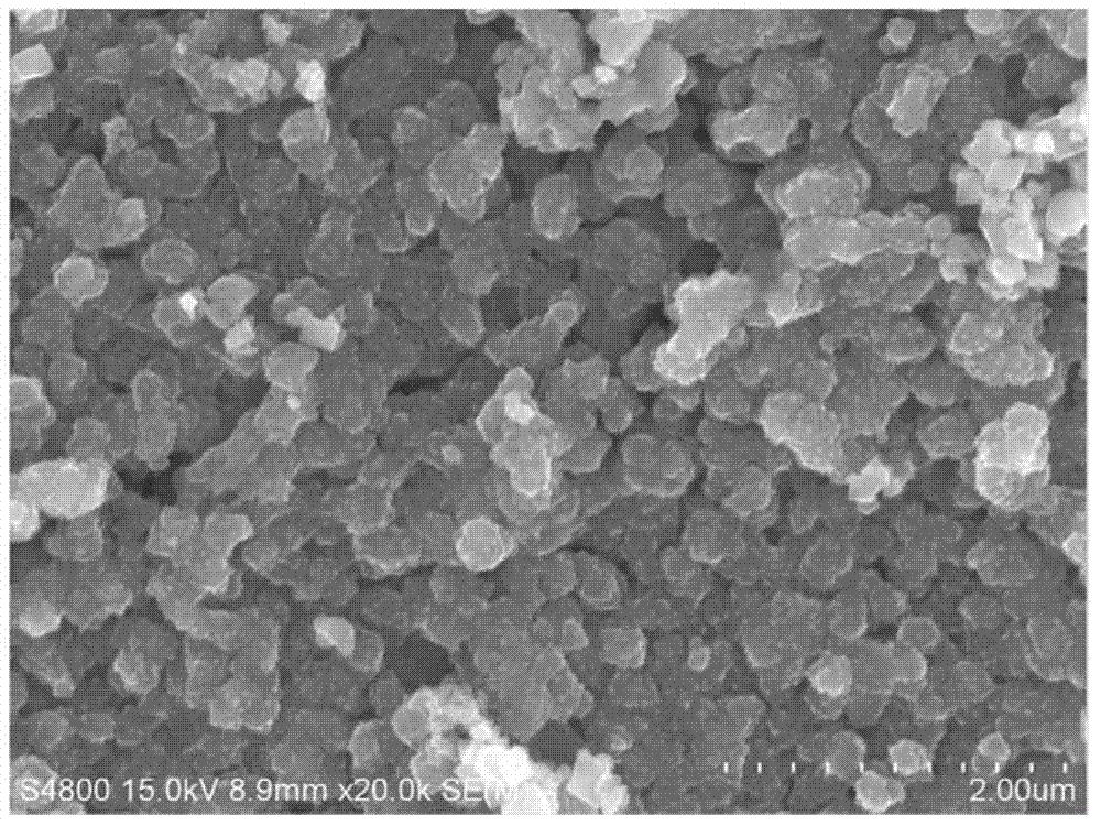 Ferric oxide, graphene oxide and N-F codoped visible light response electrode as well as preparation method and application thereof