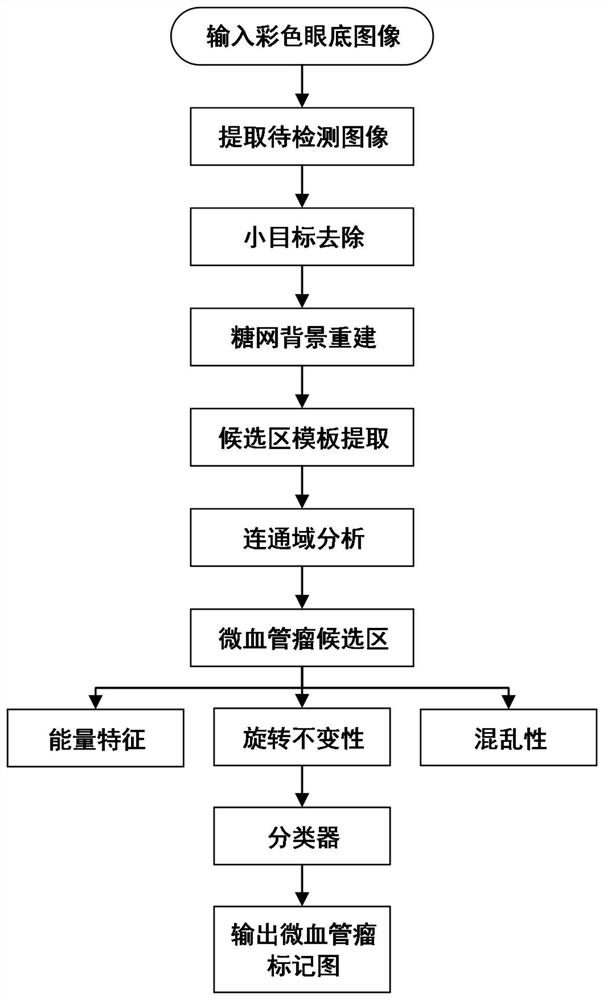 Fundus image microhemangioma detection device and method thereof and storage medium