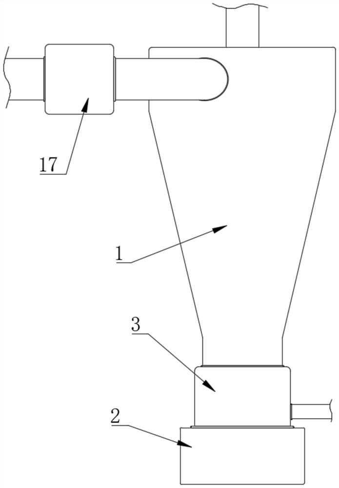 A separate cyclone separator and its use method