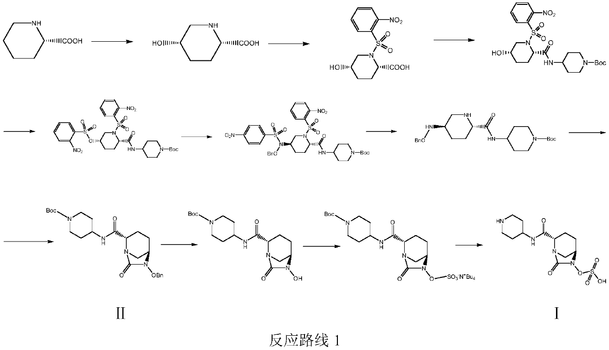 A kind of convenient preparation method of raylebactam intermediate