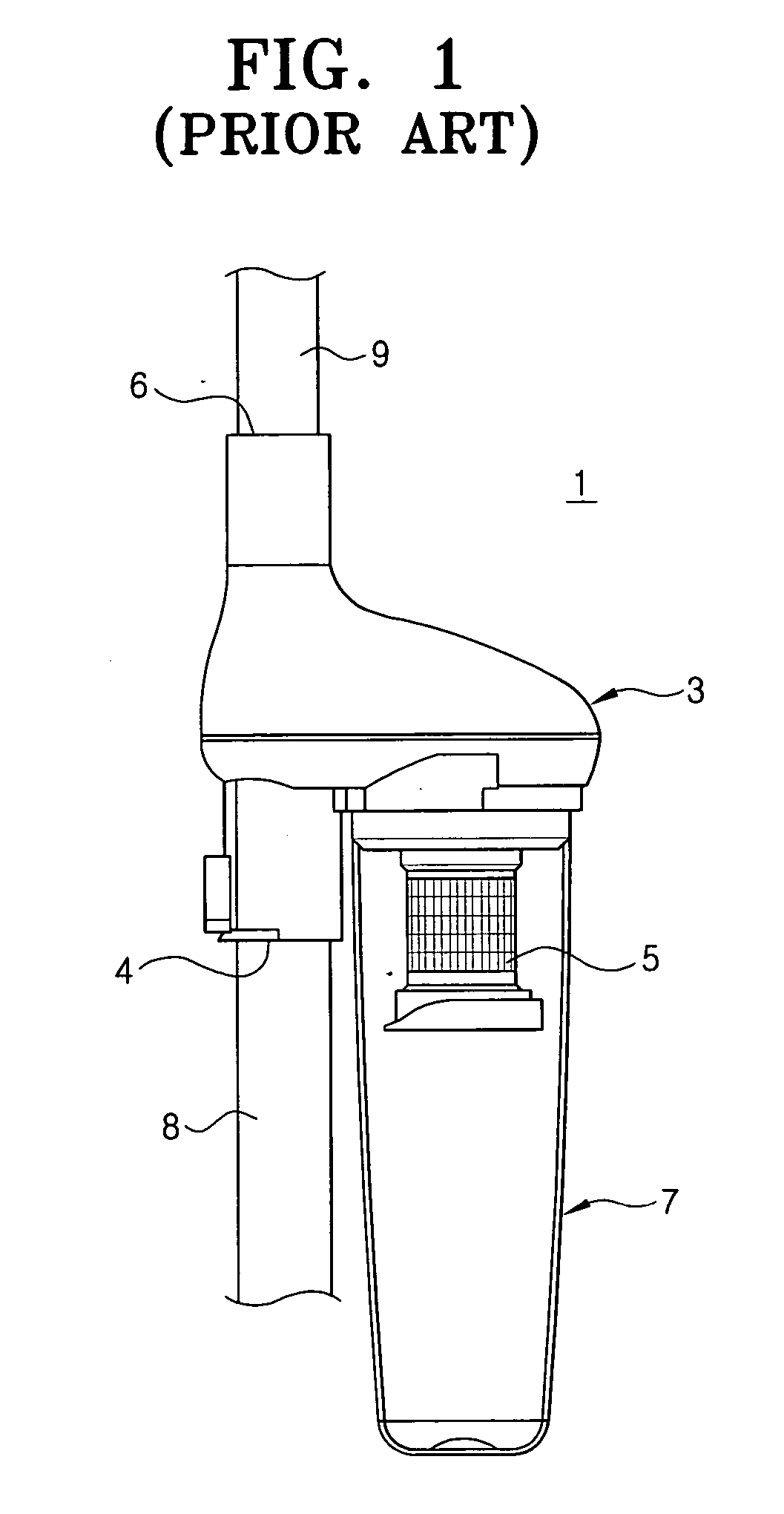 Cyclone dust collecting apparatus for vacuum cleaner