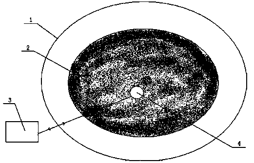 Monitoring device for sewage treatment