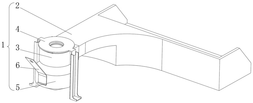 Automobile damping support