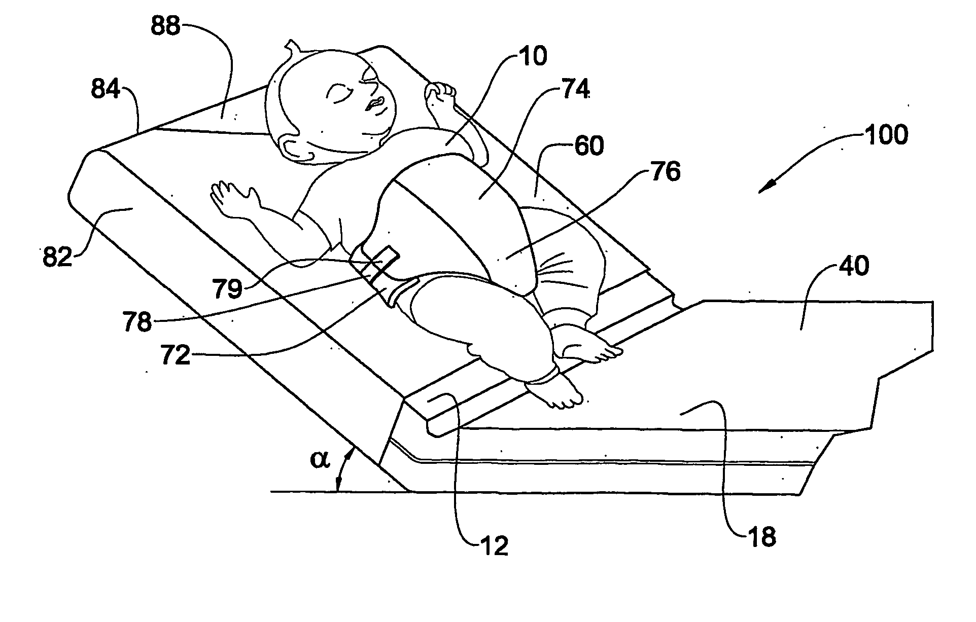 Infant Support and Mattress and Harness Therefor