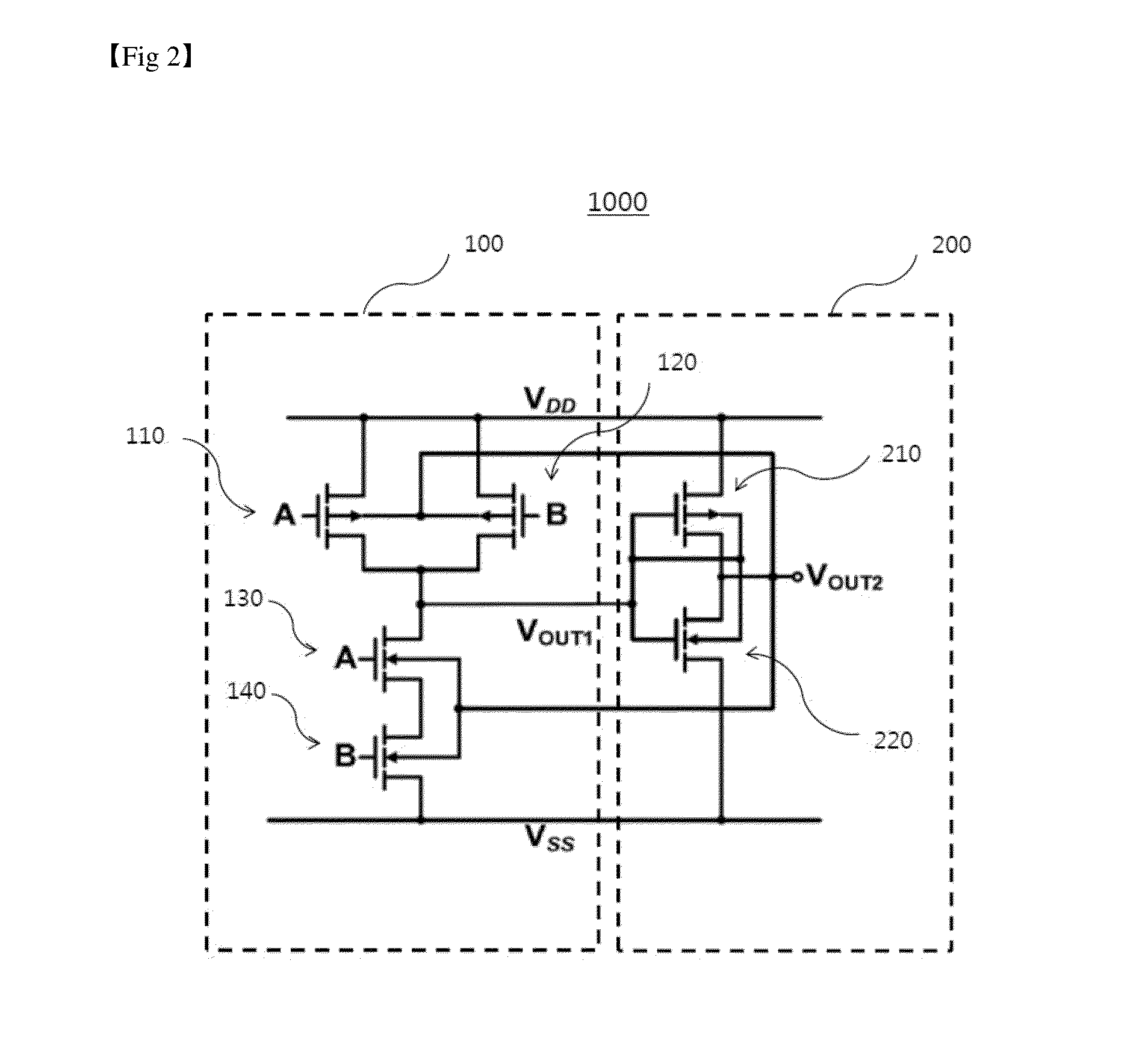 Logic gate using schmitt trigger circuit