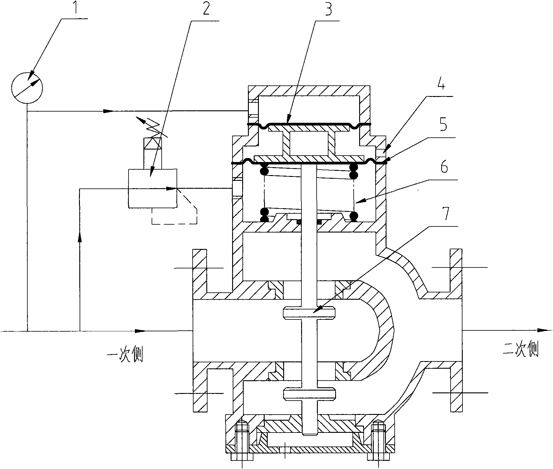 A pilot-operated precision overflow valve