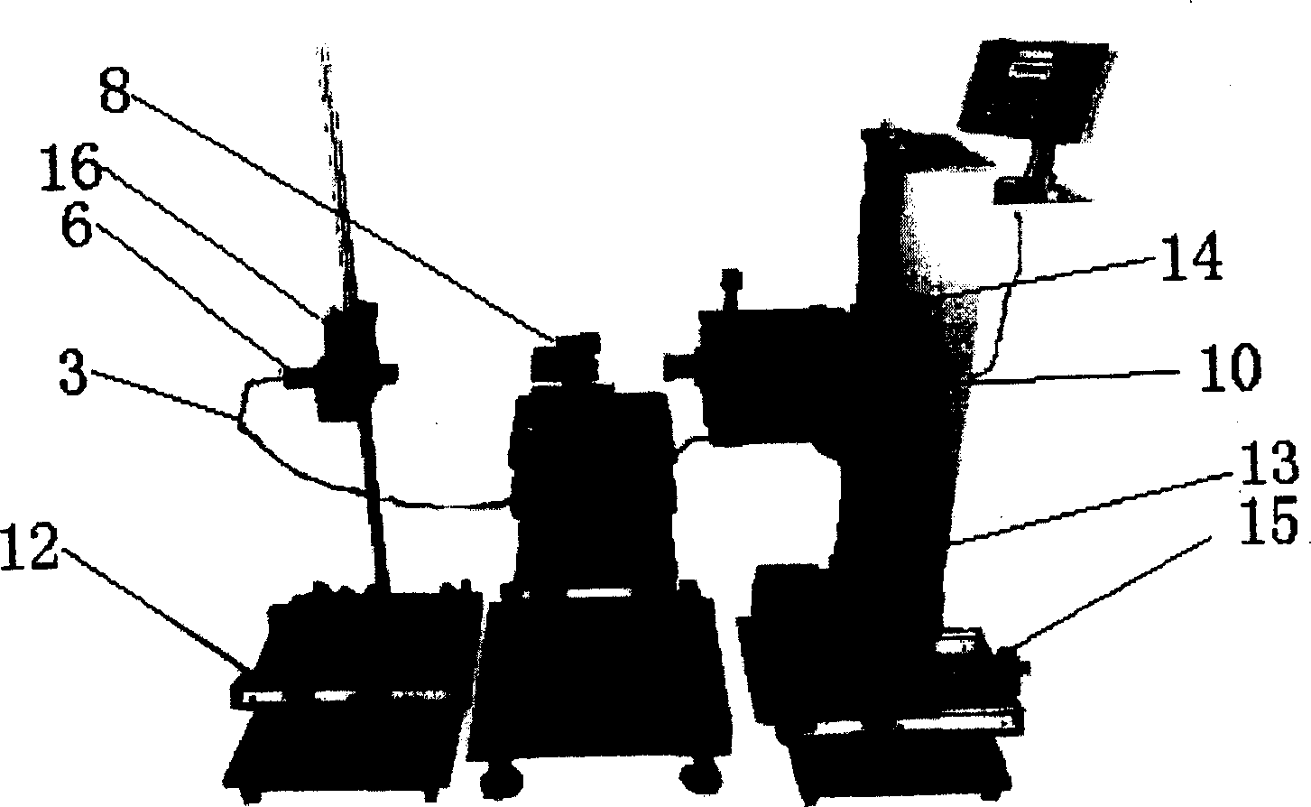 Transmittance ratio test system for folding-shaft periscopic telescope optical system