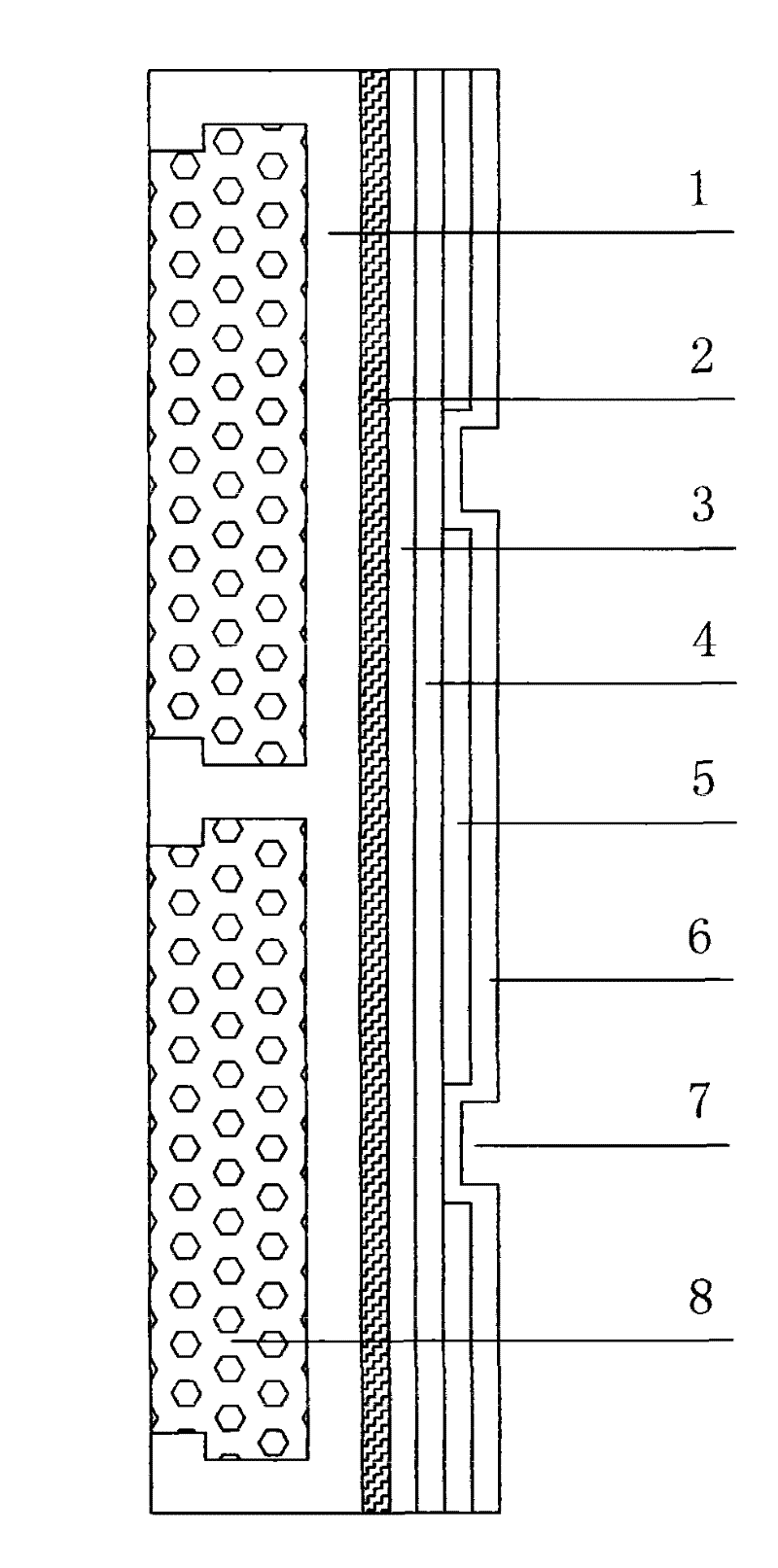 Externally filled and prefabricated wood-plastic plate and manufacturing method thereof