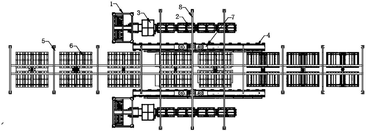 Automatic glass dispensing line