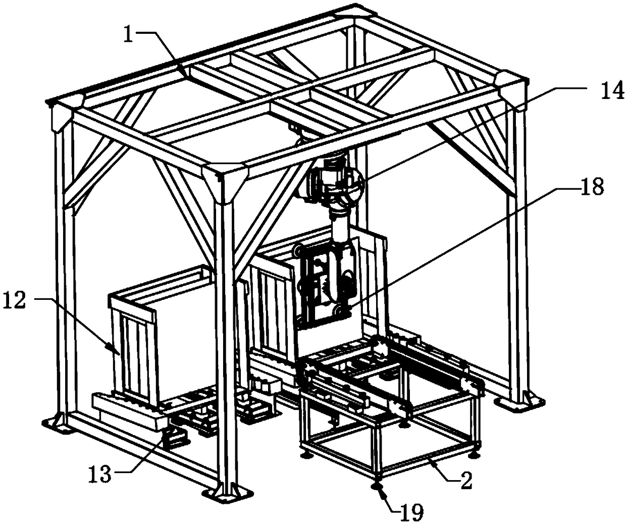 Automatic glass dispensing line